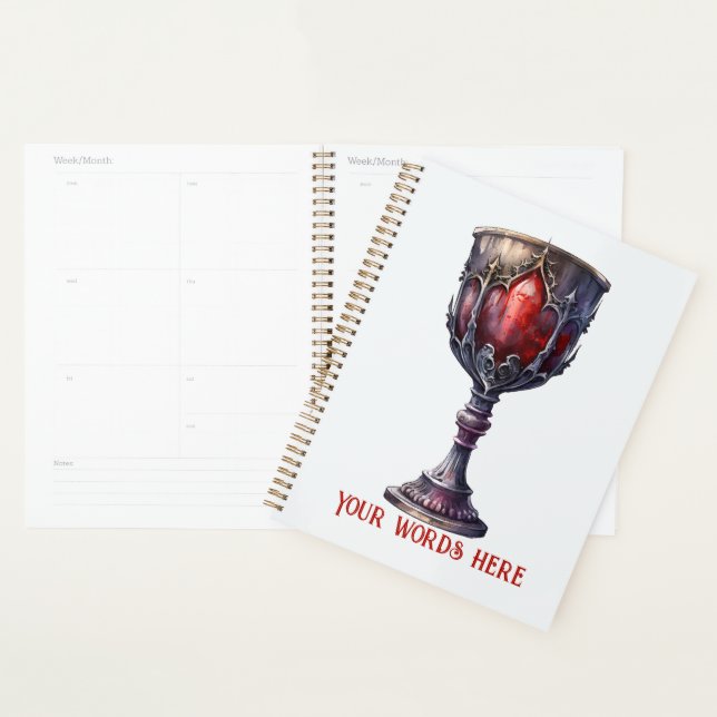 Agenda Crie seu próprio Chalice Roxo e Vermelho (Exibição)