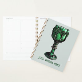 Agenda Crie seu próprio Chalice Verde Esmeralda