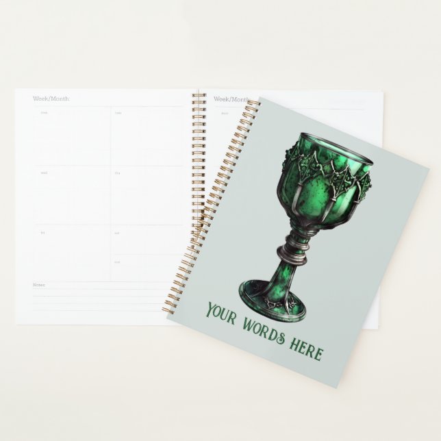 Agenda Crie seu próprio Chalice Verde Esmeralda (Exibição)