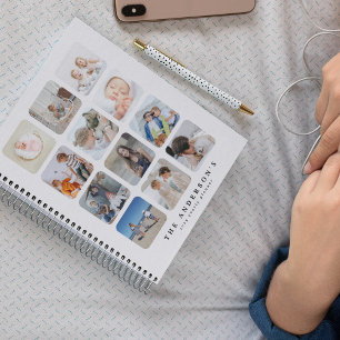 Agenda Crie Seu Próprio Colagem de 12 Fotos Personalizado