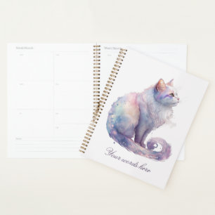 Agenda Crie seu próprio Gato Branco Mágico