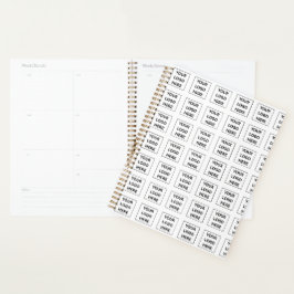 Agenda Crie Seu Próprio Logotipo Personalizado | Promoção