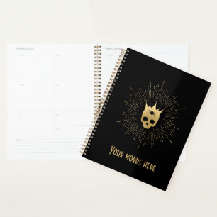 Agenda Crie seu próprio Tarot de Impressão Arcana Dourado