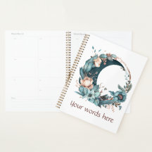 Crie seu próprio Teal e Pêssego Floral