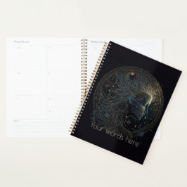 Agenda Crie sua própria astrologia mística Aquário Zodiac