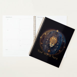 Agenda Crie sua própria astrologia mística Leo Zodiac
