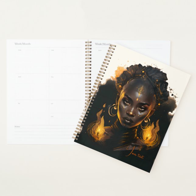 Agenda Crie sua própria bruxa Ouro Flaming (Exibição)