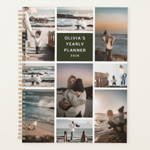 Agenda Crie Sua Própria Colagem de 8 Fotos Personalizada