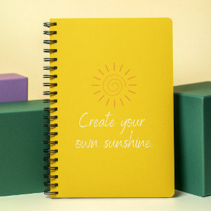 Agenda Crie você Própria Cota Sunshine l Amarelo Moderno