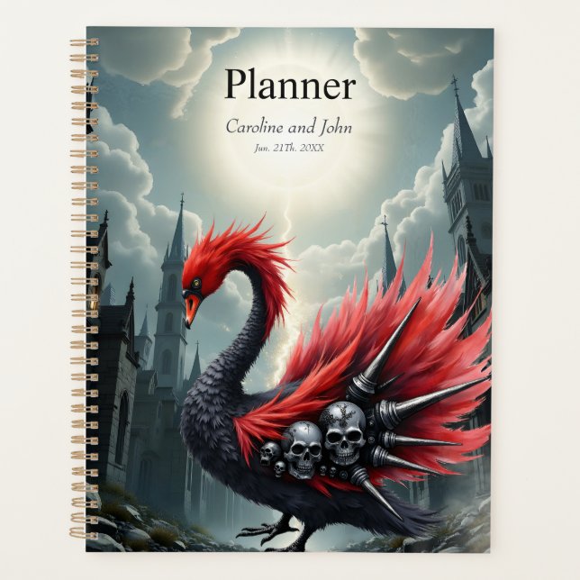Agenda Crimson Cathedral Swan.  (Frente)