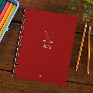 Agenda Crimson Red Golf Club Semanal Pessoal