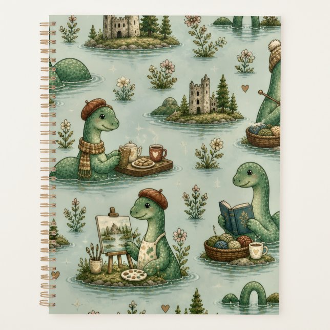 Agenda Críptidos Aconchegantes Nessie Monstro do Lago Nes (Frente)