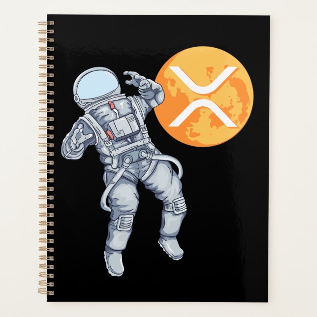 Agenda Criptomoeda XRP Ripple - Astronauta de Criptografi (Frente)