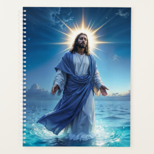 Agenda Cristão de arte brilhante Jesus Cristo fé esperanç