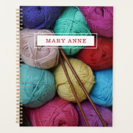 Agenda Crochet Knit Yarn Personalizado