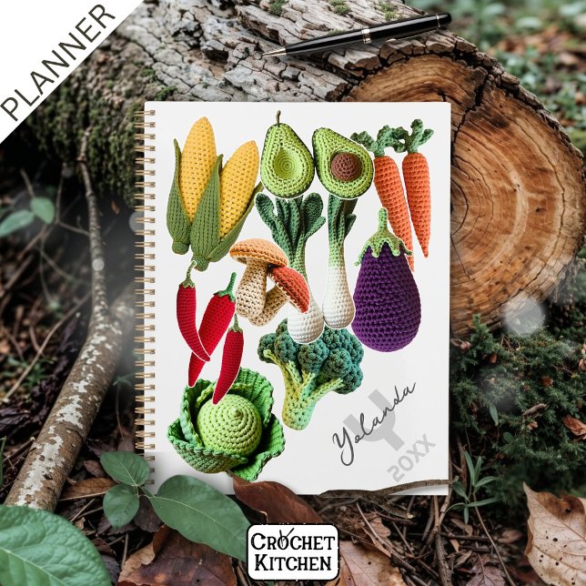 Agenda Crochet Vegetable Mushroom Collname (Criador carregado)