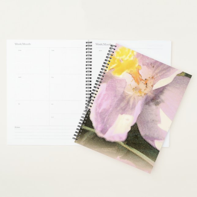 Agenda Crocus Flower Watercolor Painting (Exibição)