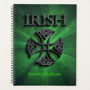Agenda Cruz Celta Irlandesa Personalizada