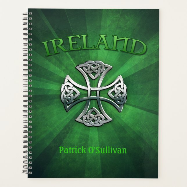 Agenda Cruz Celta Personalizada da Irlanda (Frente)