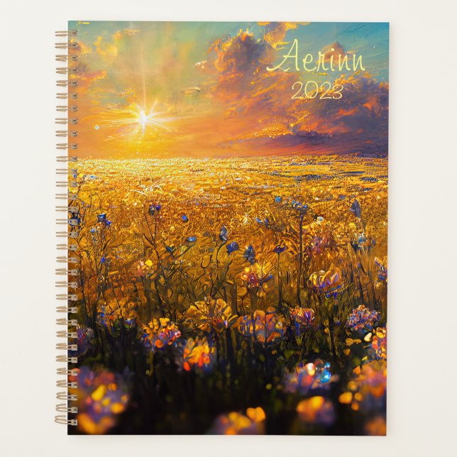 Agenda Crystal Fields e Starry Skies Planner (Frente)