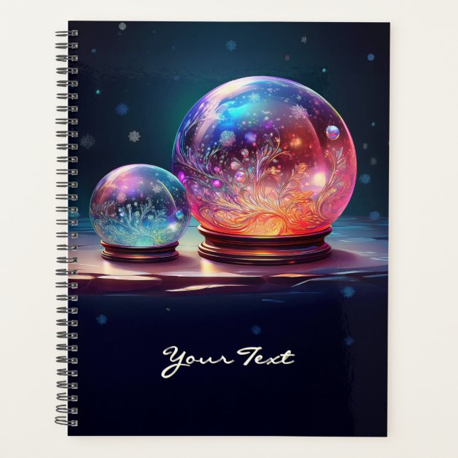 Agenda Crystal Snowballs Christmas Holiday Planner (Frente)