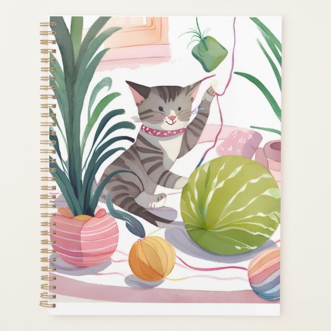 Agenda Cuaderno de un lindo gatito (Frente)