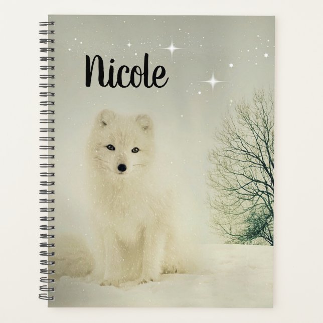 Agenda Cubo Lobo Branco (Frente)