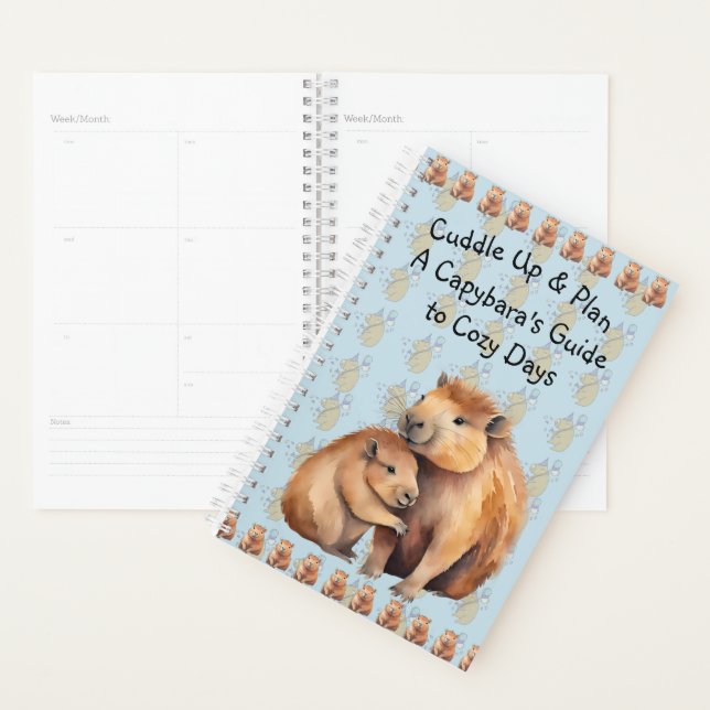 Agenda Cuddle Up & Plan: A Capybara's Guide to Cozy Days (Exibição)