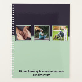 Agenda Cuidados com Mais velho de Enfermeira Purple & Blu