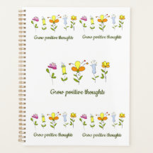 Cultivar flores de pensamentos positivos