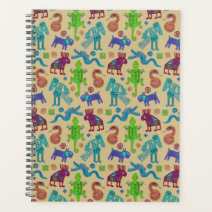 Agenda Cultura Mexicana Africana Padrão Tribal Primitivo 