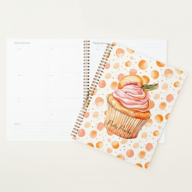 Agenda Cupcake de Pêssego Pontos Caprichosos (Exibição)