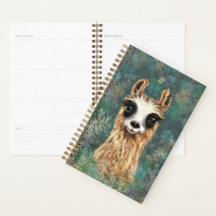 Agenda Curioso Bebê Llama - Fofo -
