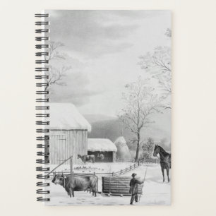 Agenda Currier Ives Fazenda de inverno
