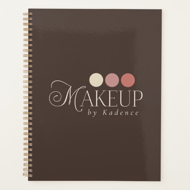 Agenda Custom Branded Makeup Artist Appointment Planner (Frente)