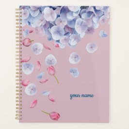 Agenda Custom Name Calm Aesthetic Floral