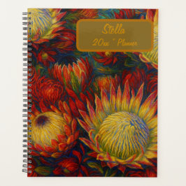 Agenda Custom Name Floral Planner