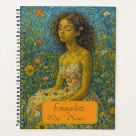 Agenda Custom Name Floral Planner