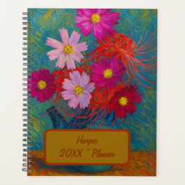 Agenda Custom Name Floral Planner