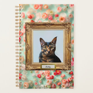 Agenda Custom Pet Portrait Notebook – Your Cat in a Frame