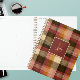 Agenda Custom Planner Gingham Pattern Style