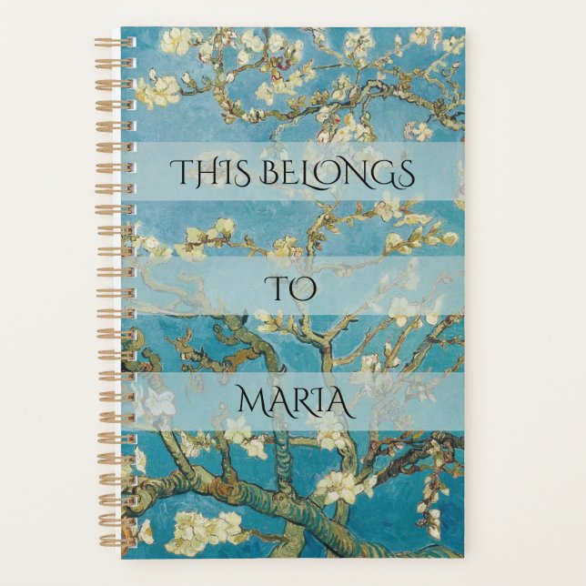 Agenda Custom Van Gogh Almond Blossom (1890)  (Frente)