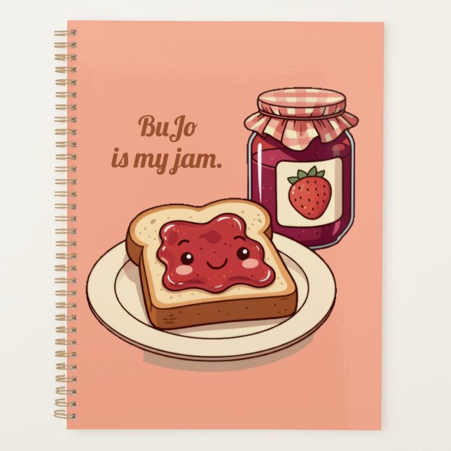 Agenda [Customize] is my jam - cute jam and toast cartoon (Frente)