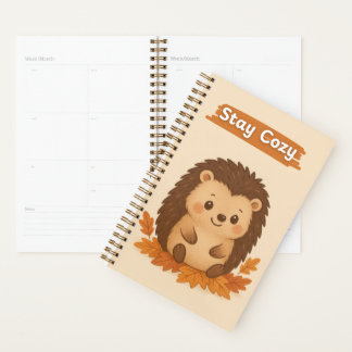 Agenda Cute Autumn Hedgehog