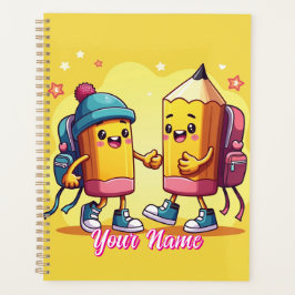 Agenda Cute Back to School Cartoon
