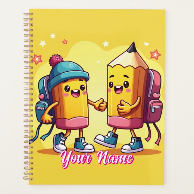 Agenda Cute Back to School Cartoon (Frente)
