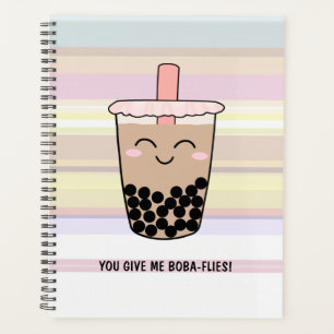 Agenda Cute Boba Milk Tea Pun