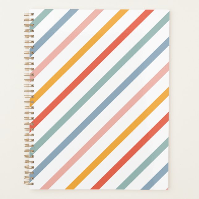 Agenda Cute Candy Striped Diagonal (Frente)