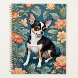 Agenda Cute Chihuahua William Morris Inspirou Floral