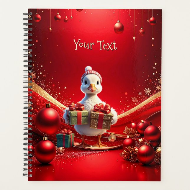 Agenda Cute Duck Christmas Holiday Planner (Frente)